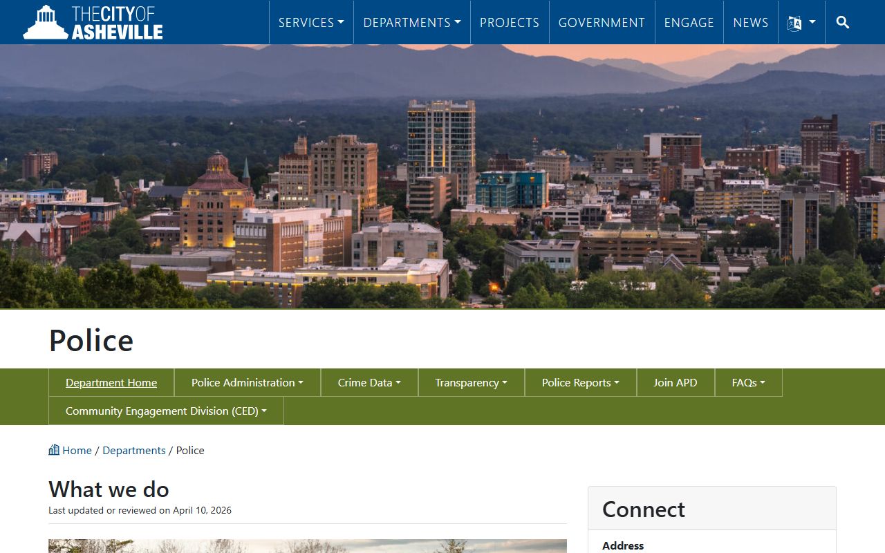 Asheville phone directory police non-emergency number