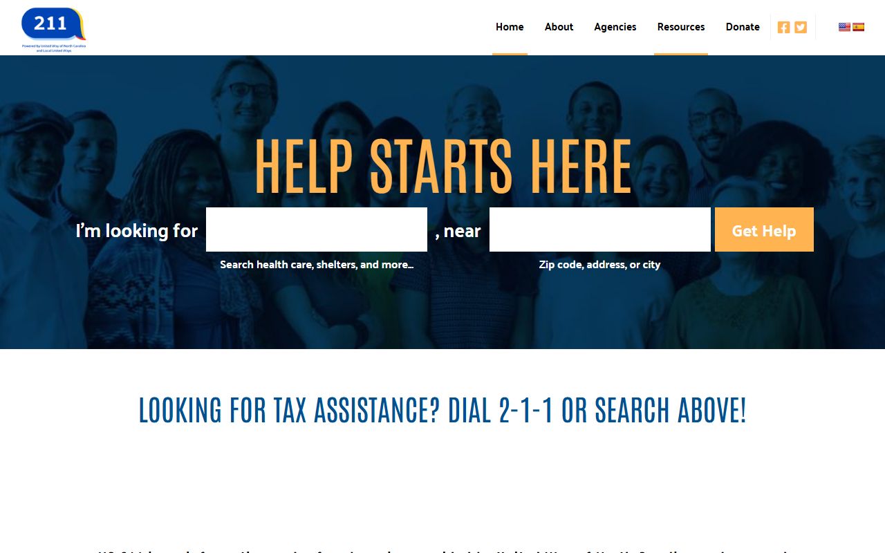 Asheville phone directory NC 211 community service search